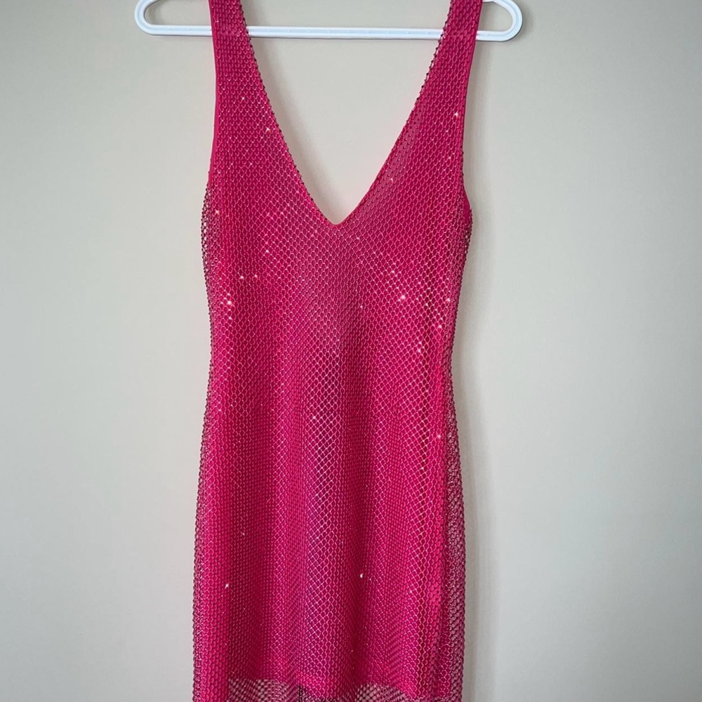 SLA THE LABEL PINK MINI DRESS